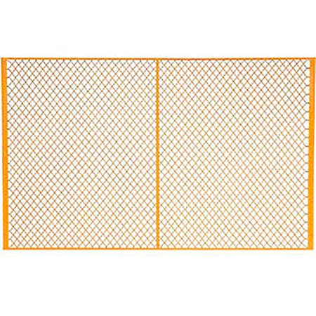 Global Industrial Machinery Wire Fence Partition Panel, 8'W, Yellow 184907